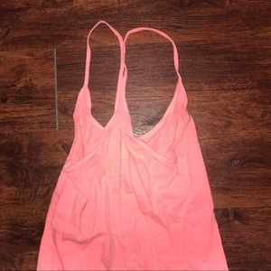 PINK razorback tank-top